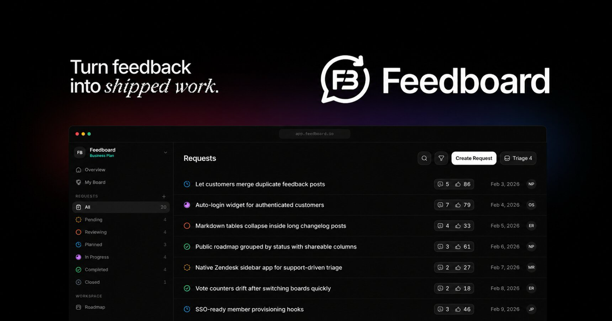Feedboard screenshot