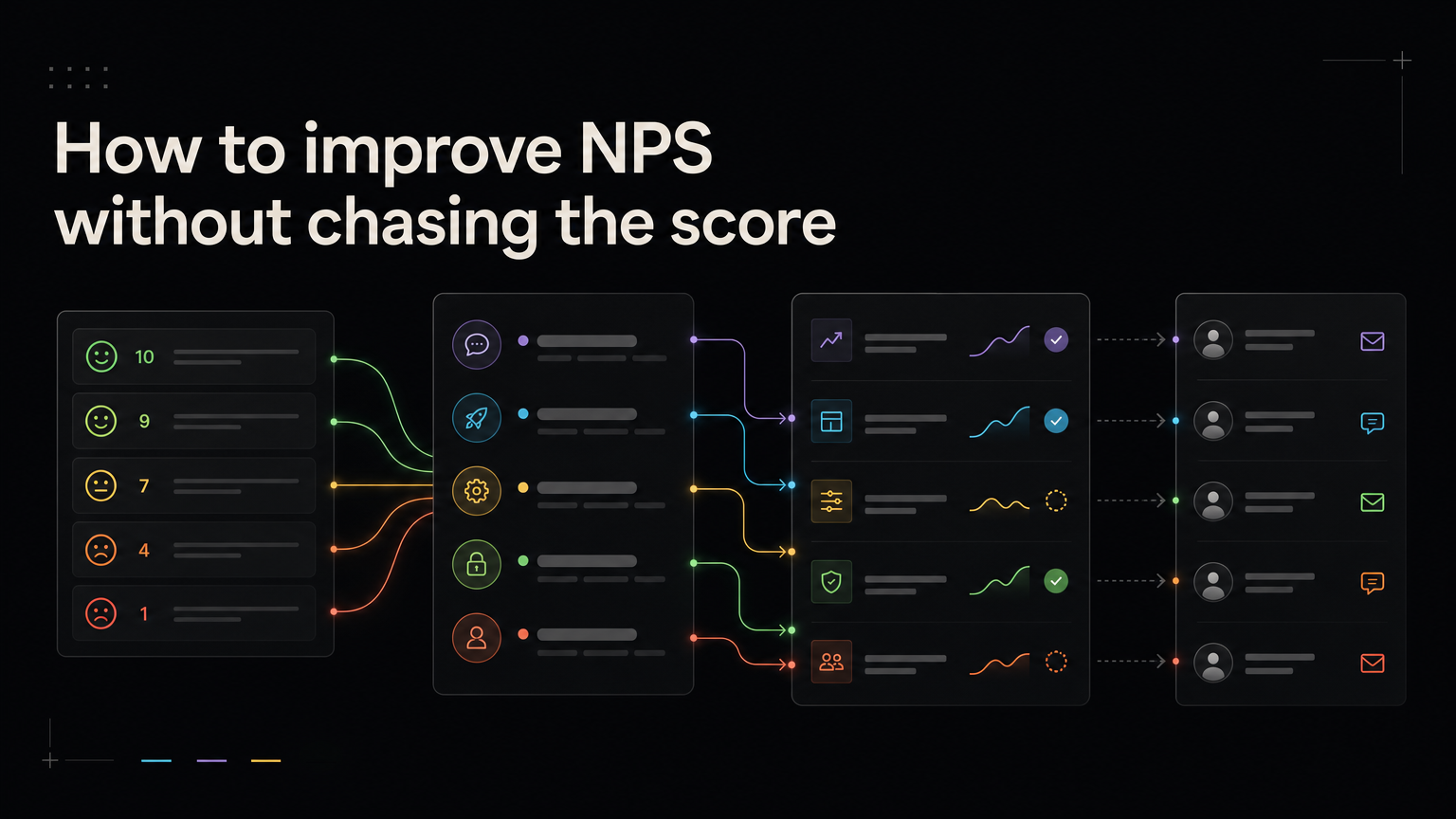 NPS responses becoming product improvements and customer follow-ups